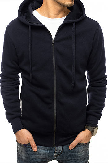 Bluza męska rozpinana z kapturem granatowa Dstreet BX4944