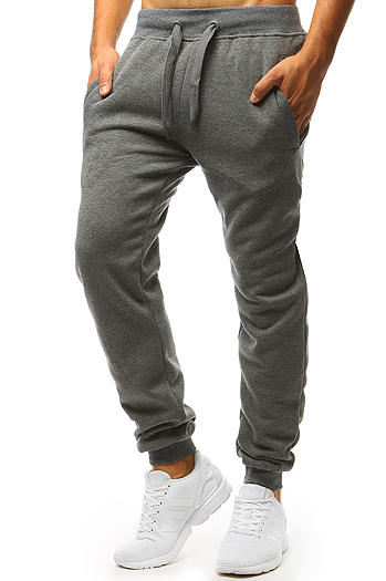 Spodnie męskie dresowe ciemnoszare Dstreet UX2872