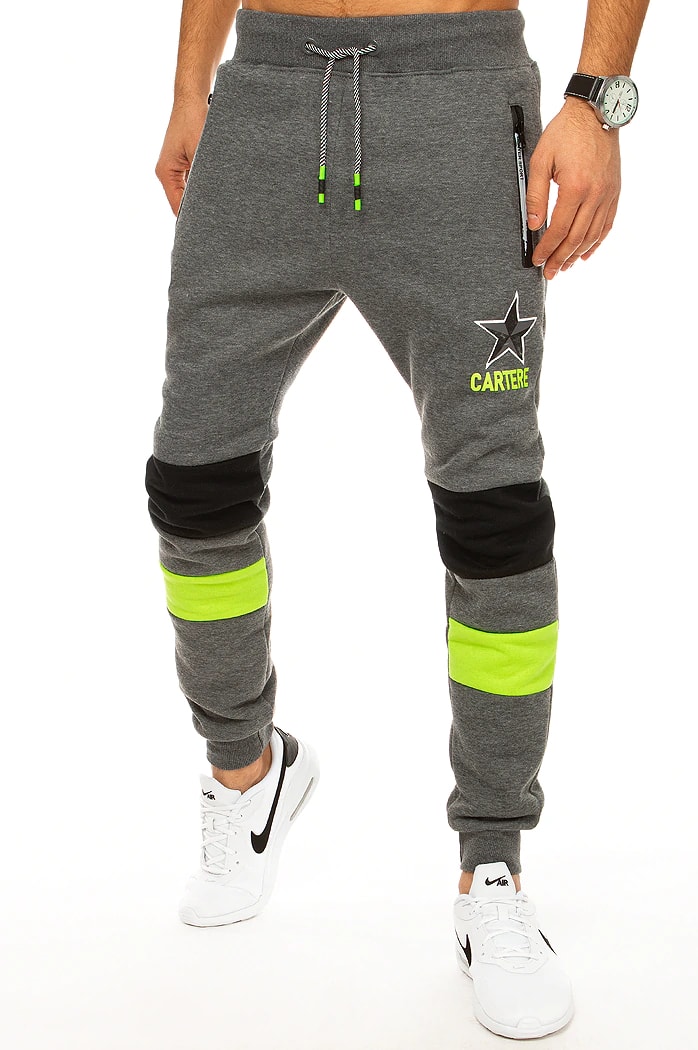Spodnie męskie dresowe ciemnoszare Dstreet UX2931