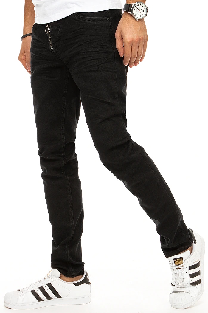 Spodnie męskie jeansowe czarne Dstreet UX2944