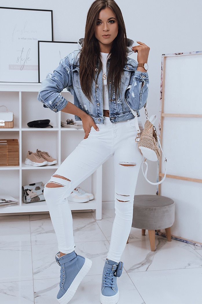 Trampki damskie WEIRA niebieskie Dstreet ZY0040