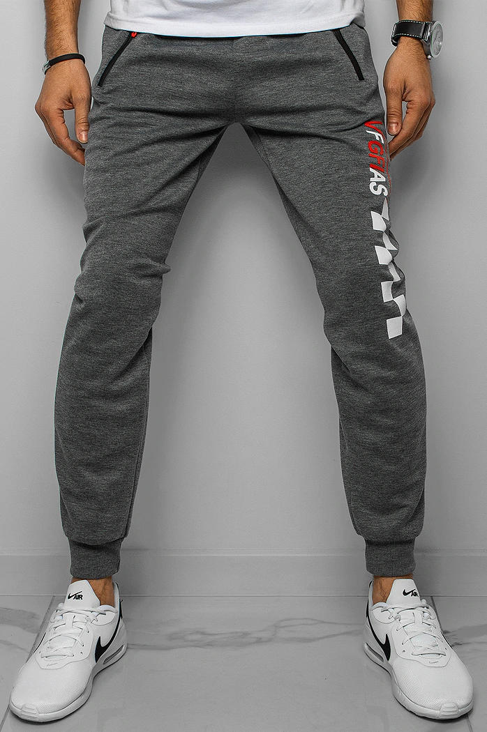 Spodnie męskie dresowe szare Dstreet UX3041