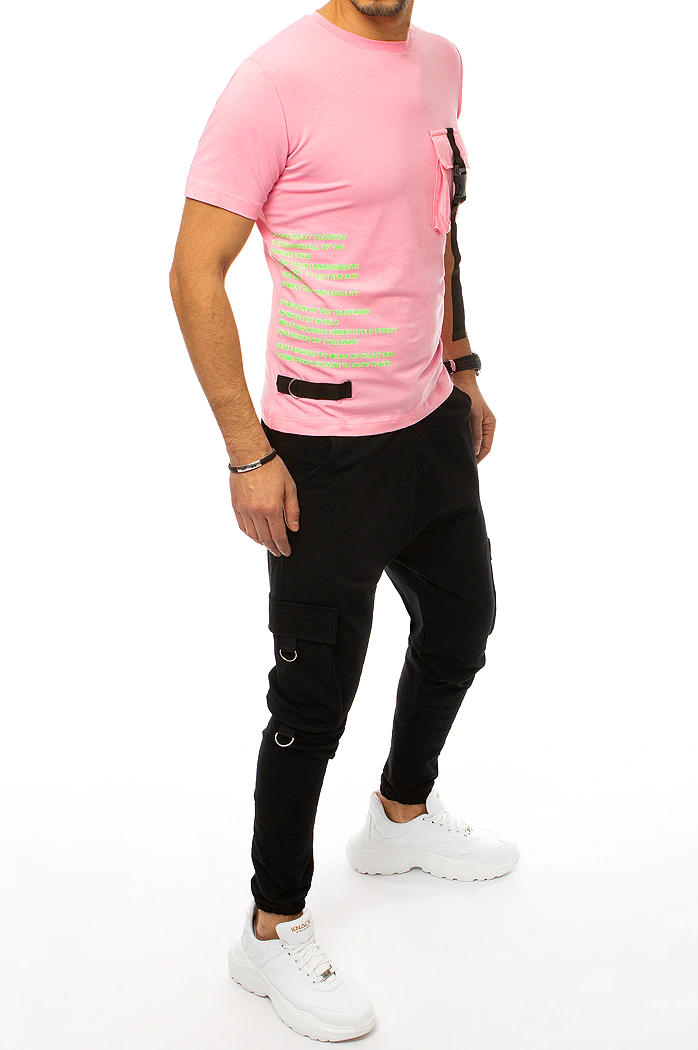 Dres męski różowo-czarny Dstreet AX0367