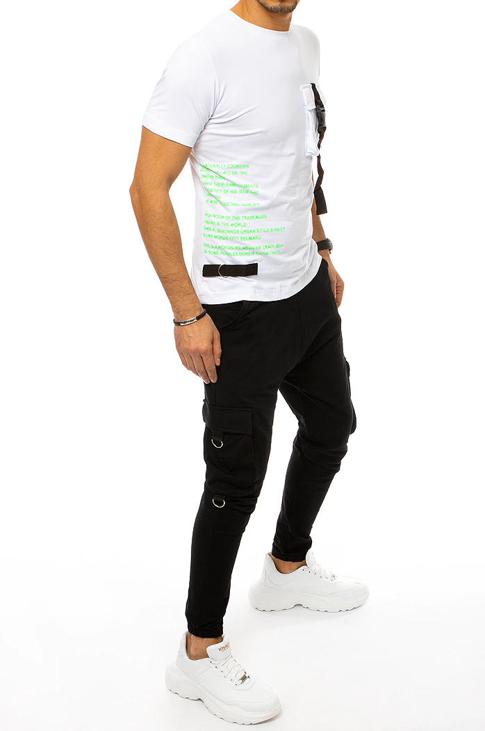 Dres męski biało-czarny Dstreet AX0368