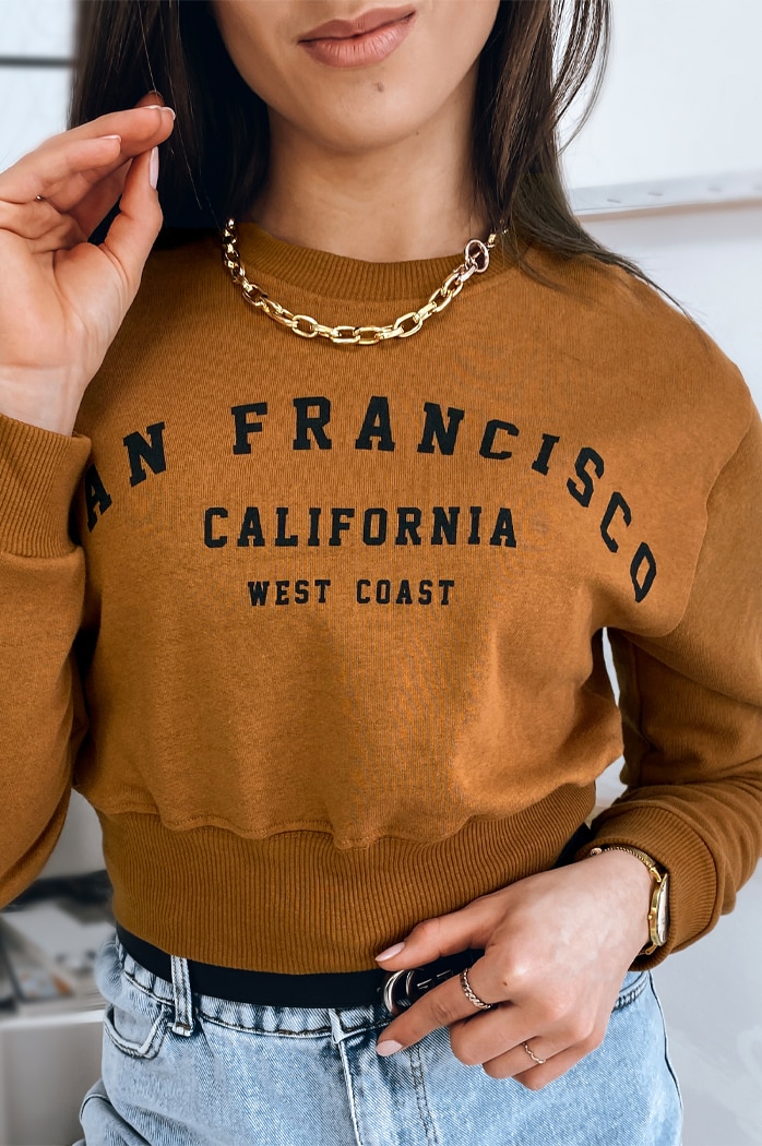 Bluza damska SAN FRANCISCO ruda Dstreet BY0923