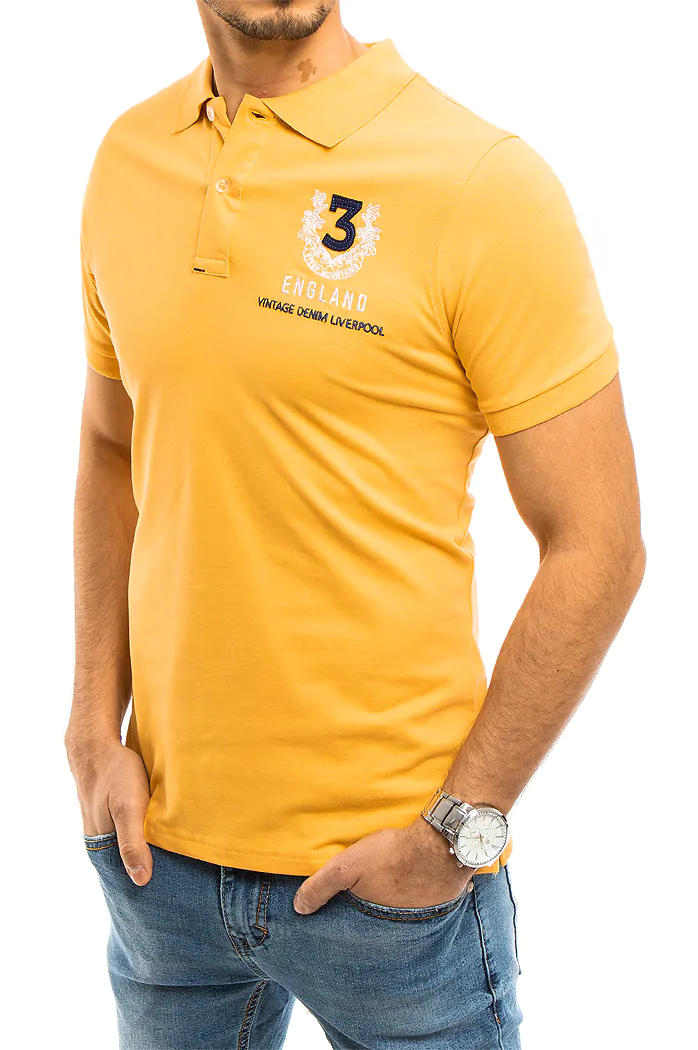 Koszulka polo męska żółta Dstreet PX0358