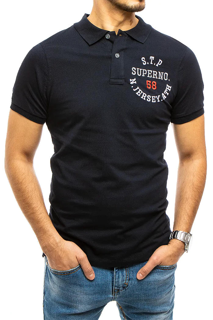 Koszulka polo męska granatowa Dstreet PX0418