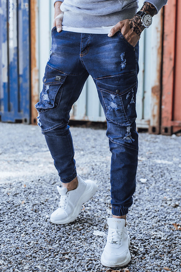 Spodnie męskie niebieskie Dstreet UX3284