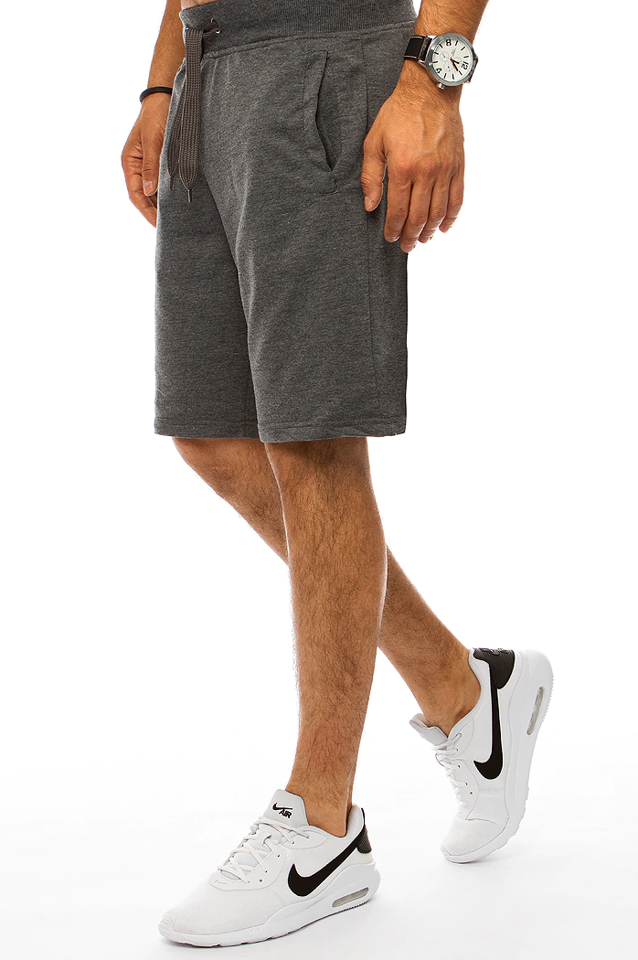 Spodenki męskie dresowe ciemnoszare Dstreet SX1482