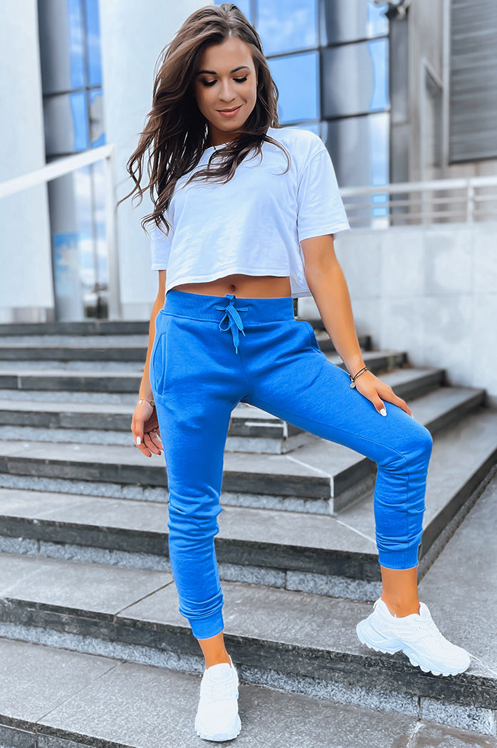 Spodnie damskie dresowe FITS niebieskie UY0972