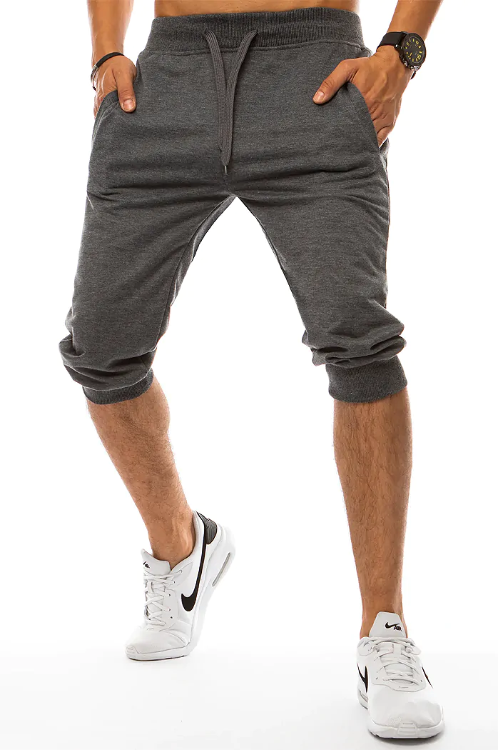 Spodenki męskie dresowe ciemnoszare Dstreet SX1533