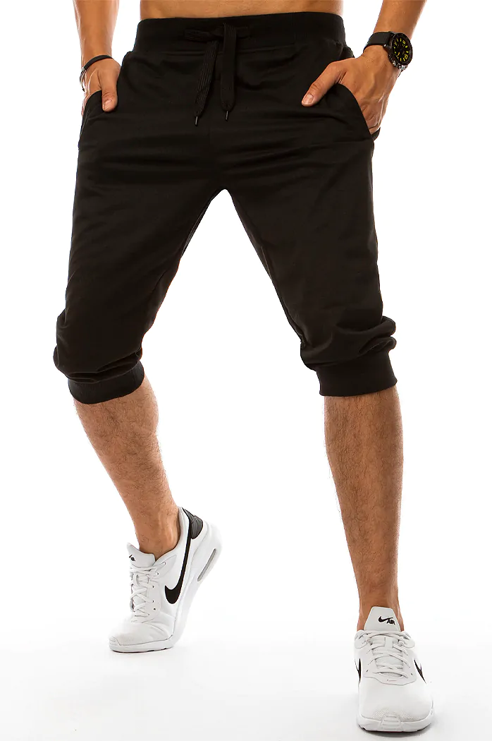 Spodenki męskie dresowe czarne Dstreet SX1534