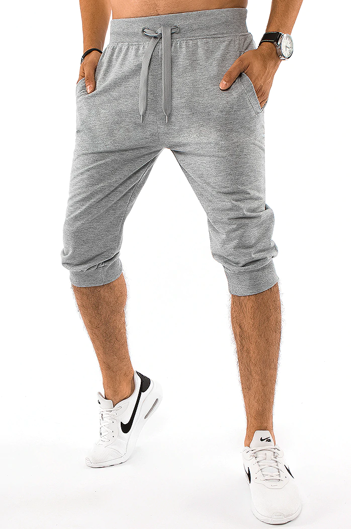 Spodenki męskie dresowe jasnoszare Dstreet SX1535