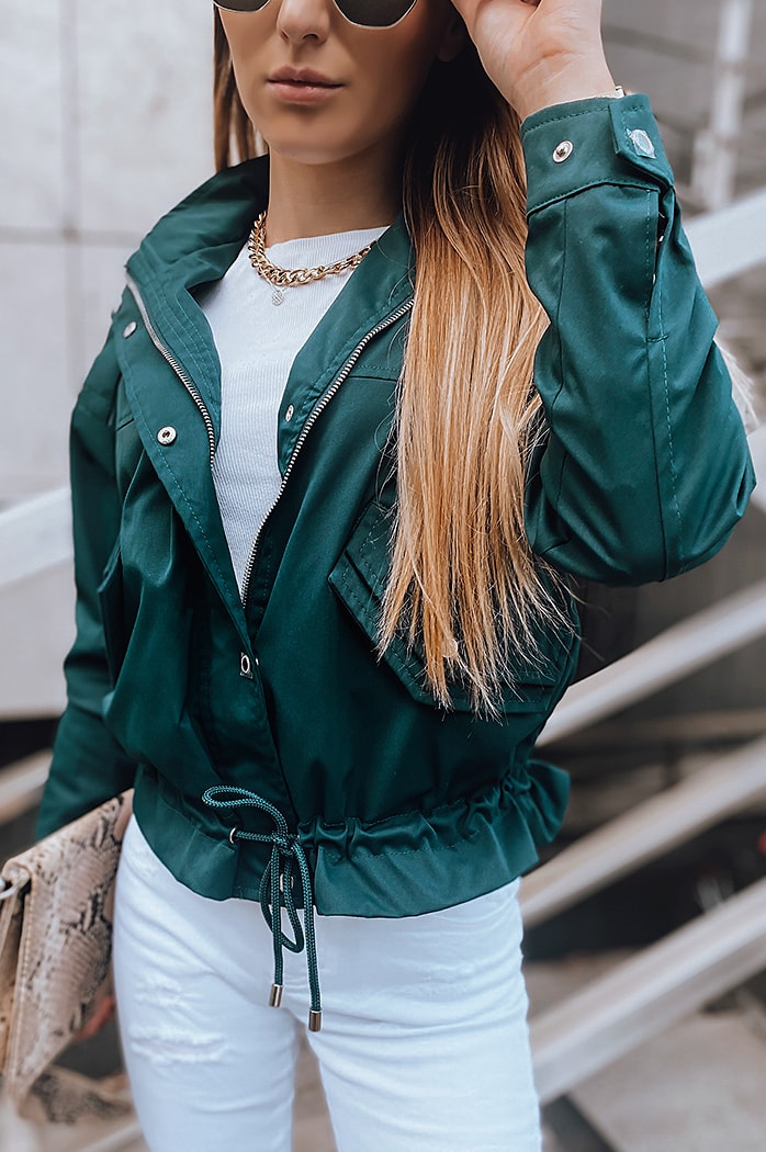 Kurtka damska bomberka SISI zielona Dstreet TY1858z