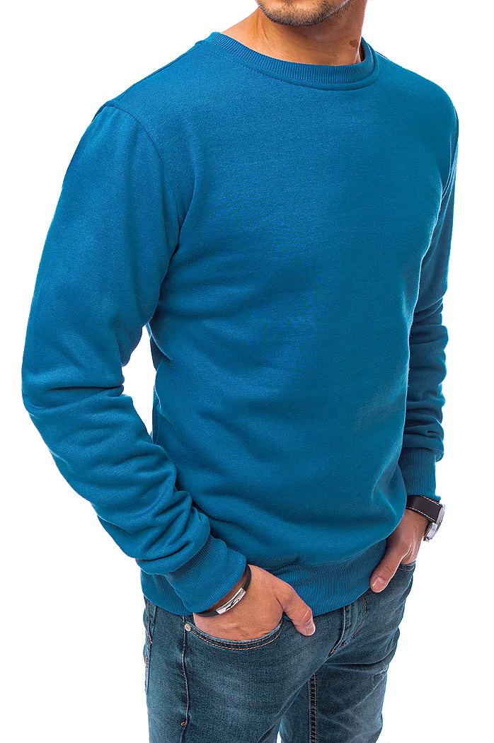 Bluza męska gładka ciemnoniebieska Dstreet BX5058