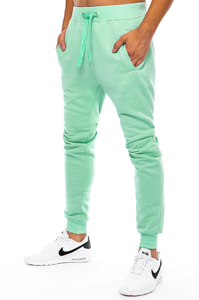 Spodnie męskie dresowe miętowe Dstreet UX3371