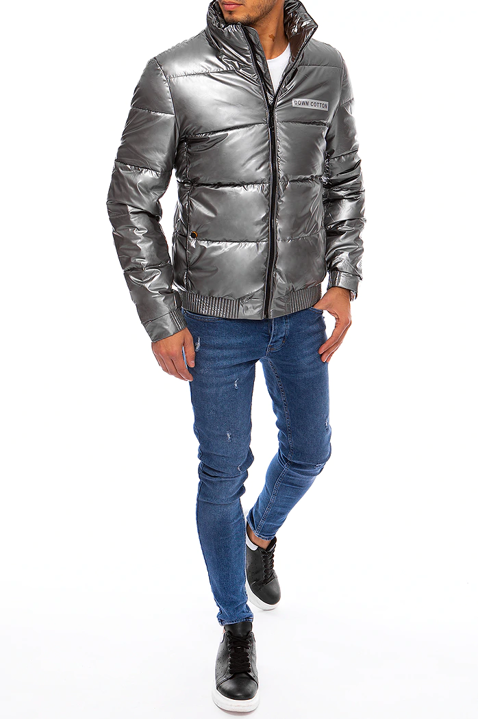 Kurtka męska zimowa ciemnoszara Dstreet TX3860