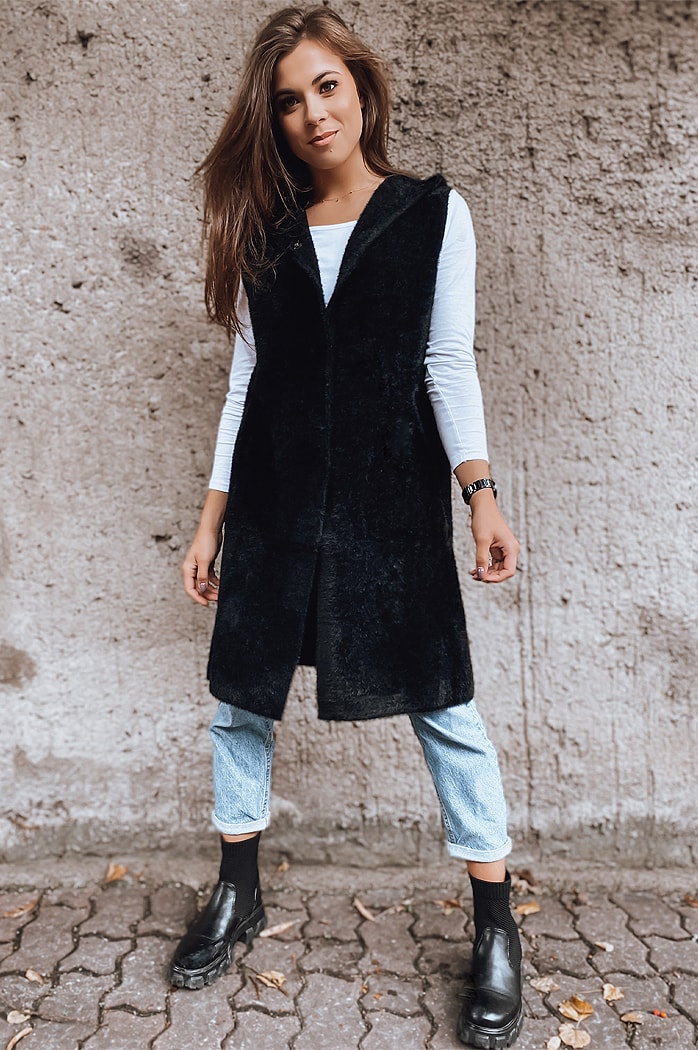 Kamizelka damska ARTEMI czarna Dstreet TY2322