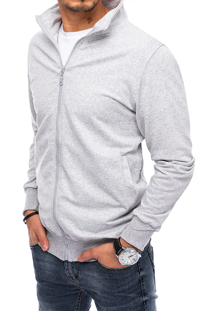 Bluza męska rozpinana jasnoszara Dstreet BX5085