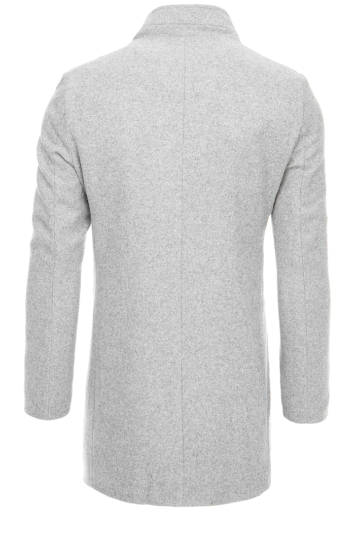 Płaszcz męski jednorzędowy szary Dstreet CX0428