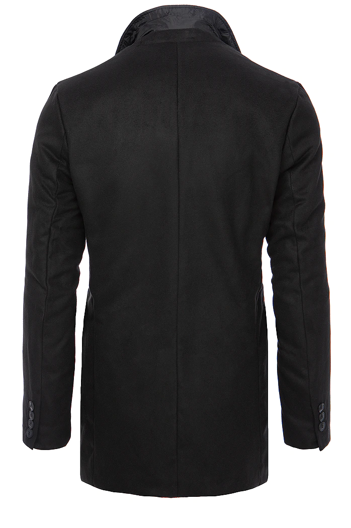 Płaszcz męski czarny Dstreet CX0434