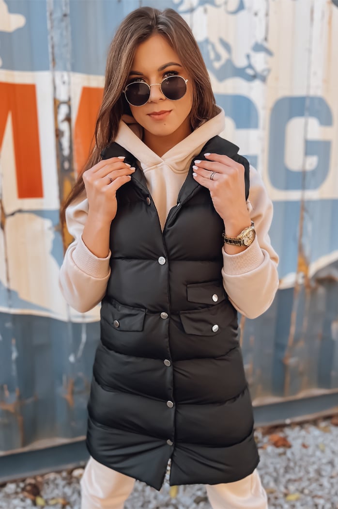 Kamizelka damska WILLY czarna Dstreet TY2391