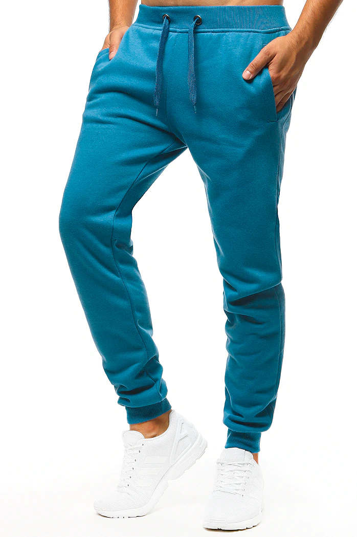 Spodnie męskie dresowe turkusowe Dstreet UX3428