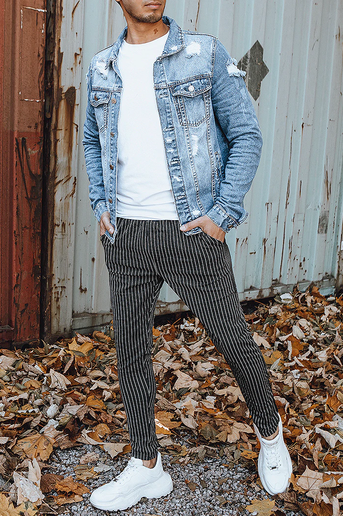 Spodnie męskie chinosy ciemnoszare Dstreet UX3430