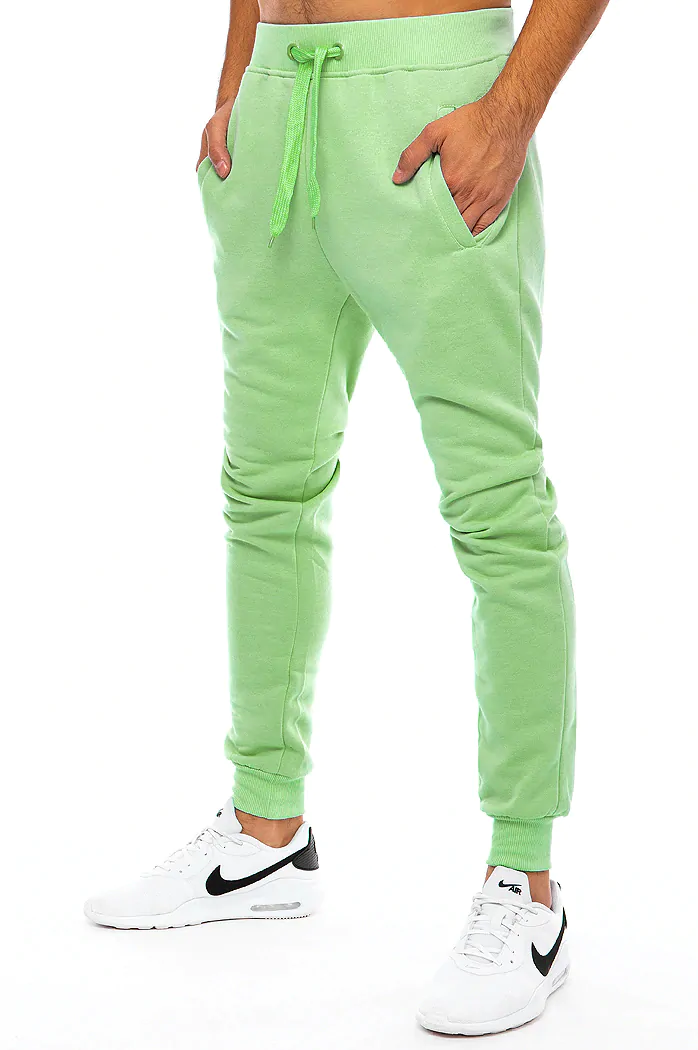 Spodnie męskie dresowe jasnozielone Dstreet UX3451