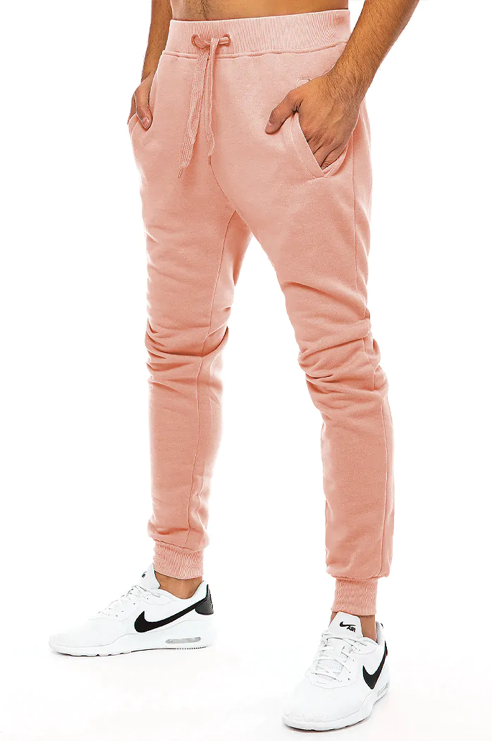 Spodnie męskie dresowe różowe Dstreet UX3452