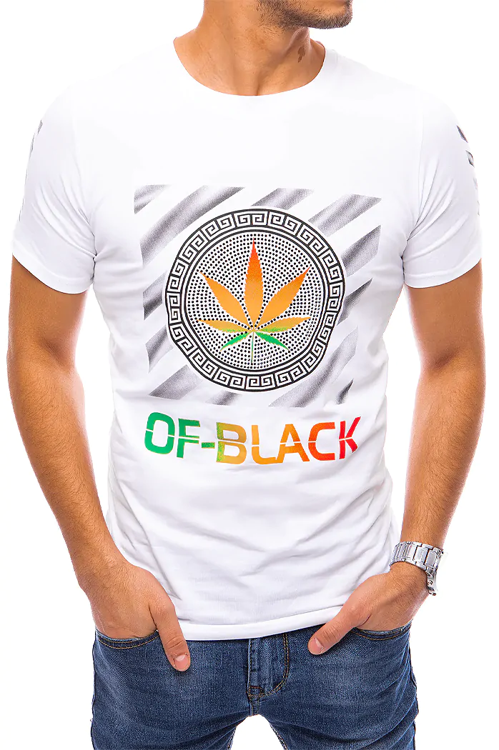T-shirt męski biały Dstreet RX4706