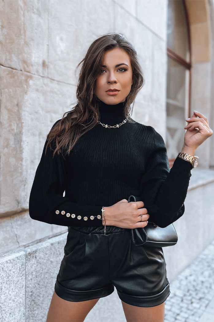 Sweter damski INGRIDA czarny Dstreet MY1438