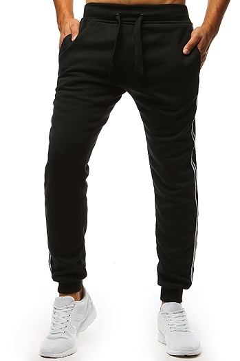 Spodnie męskie dresowe czarne UX3537