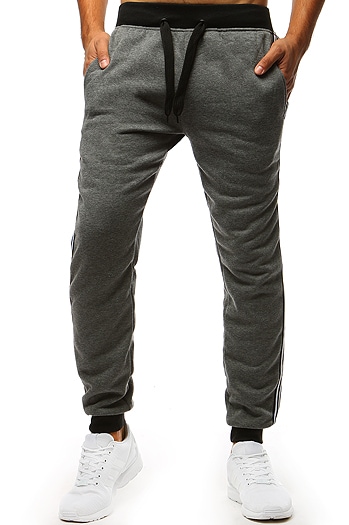 Spodnie męskie dresowe antracytowe Dstreet UX3538