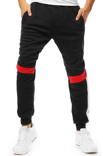 Spodnie męskie dresowe czarne Dstreet UX3542