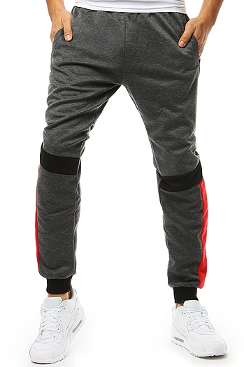 Spodnie męskie dresowe antracytowe UX3543