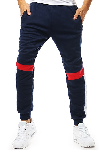 Spodnie męskie dresowe granatowe UX3544