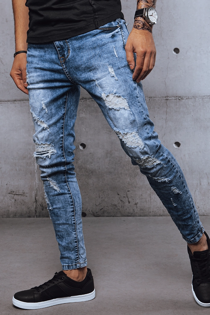 Spodnie męskie jeansowe niebieskie Dstreet UX3593