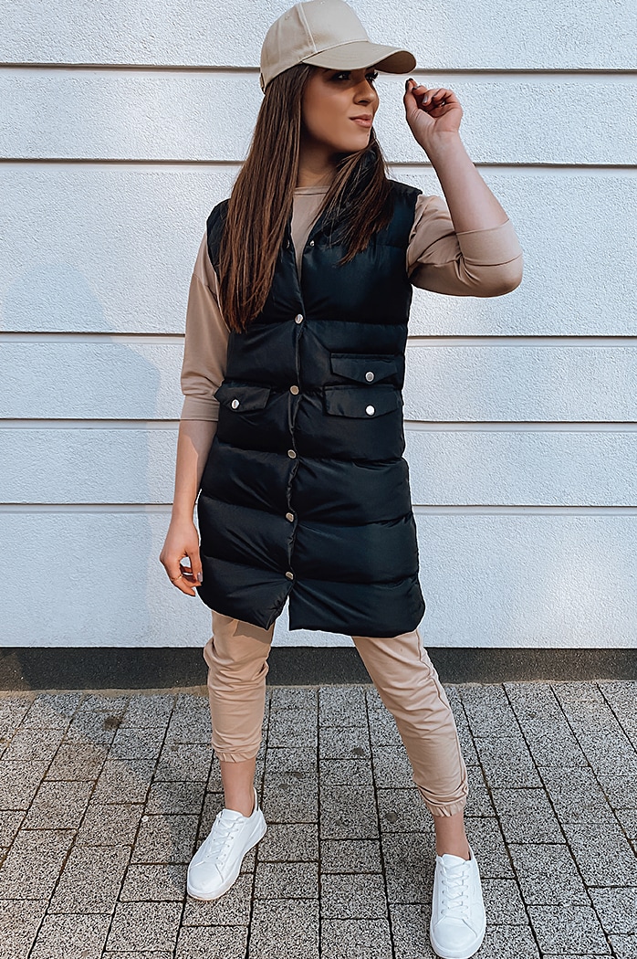 Kamizelka damska WILLY czarna Dstreet TY2391z