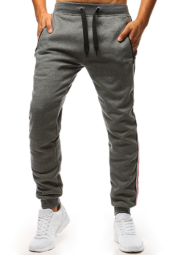 Spodnie męskie dresowe antracytowe Dstreet UX3623