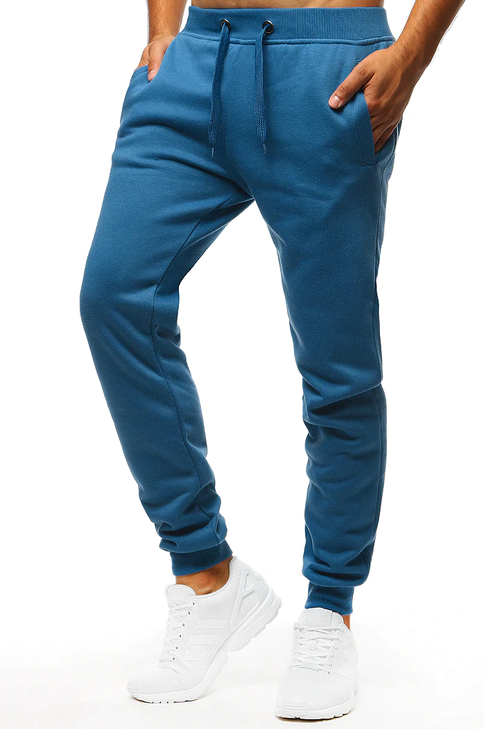 Spodnie męskie dresowe niebieskie Dstreet UX3632