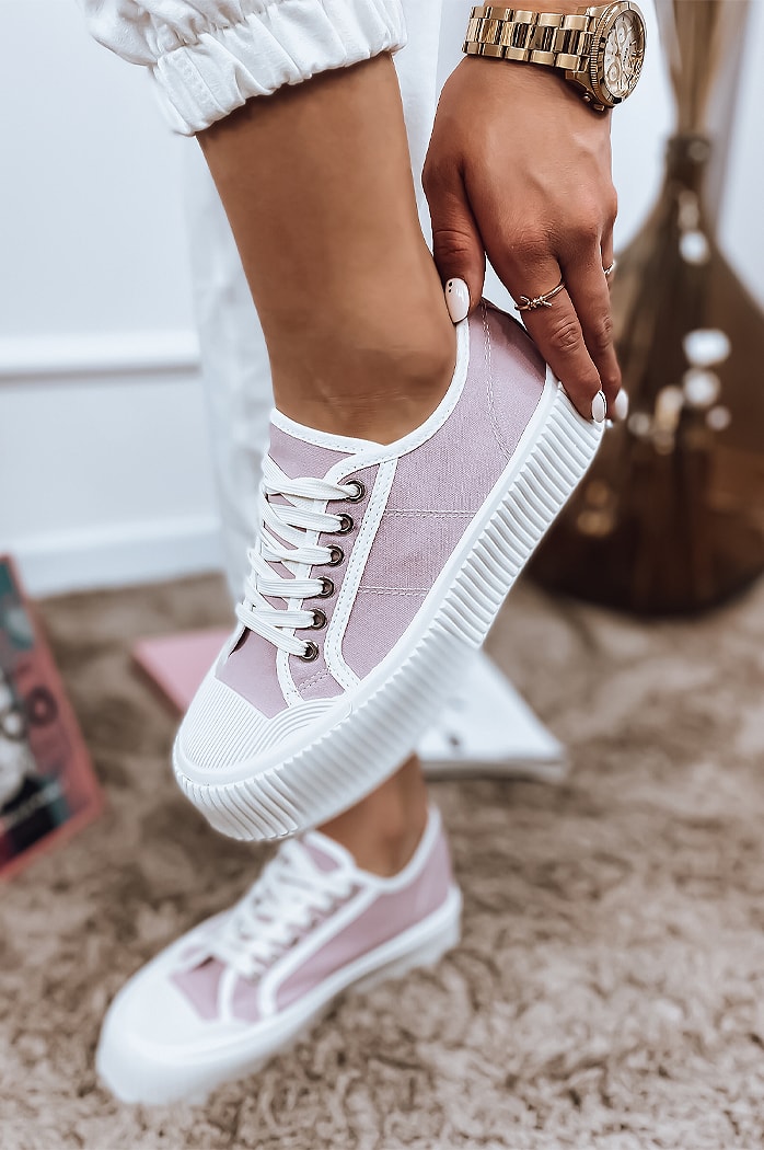 Trampki damskie ELIDA fioletowe Dstreet ZY0144