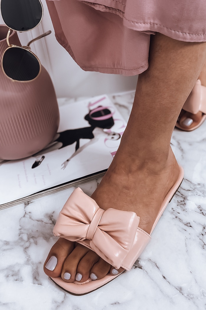 Klapki damskie BRANDY różowe Dstreet ZY0163