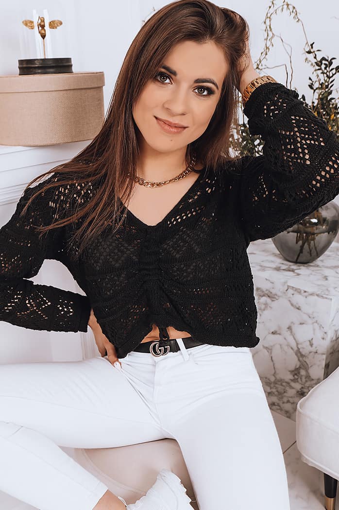 Sweter damski MISTELLA czarny Dstreet MY1538