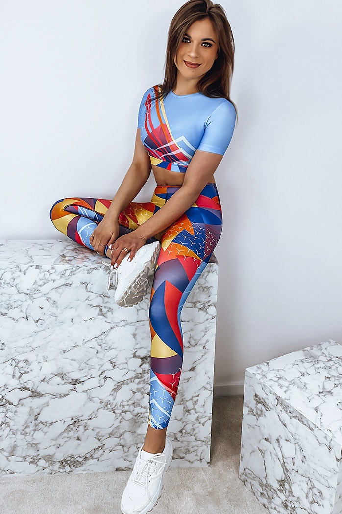 Komplet damski sportowy GEOMIS multikolor Dstreet AY0655