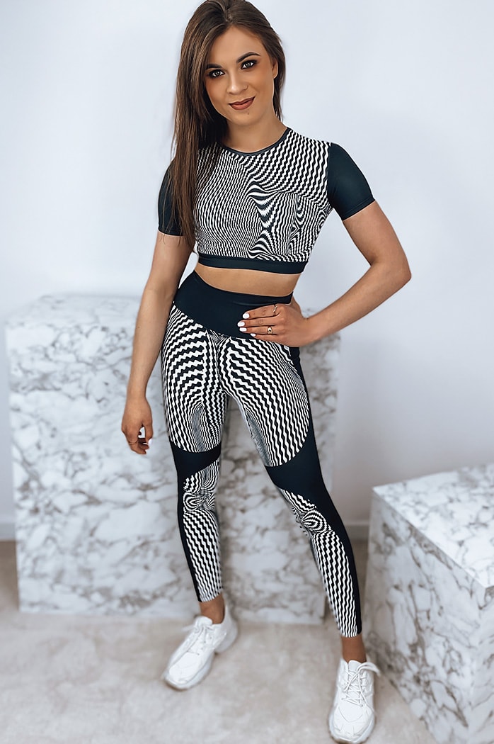Komplet damski sportowy OPTICAL czarny Dstreet AY0657