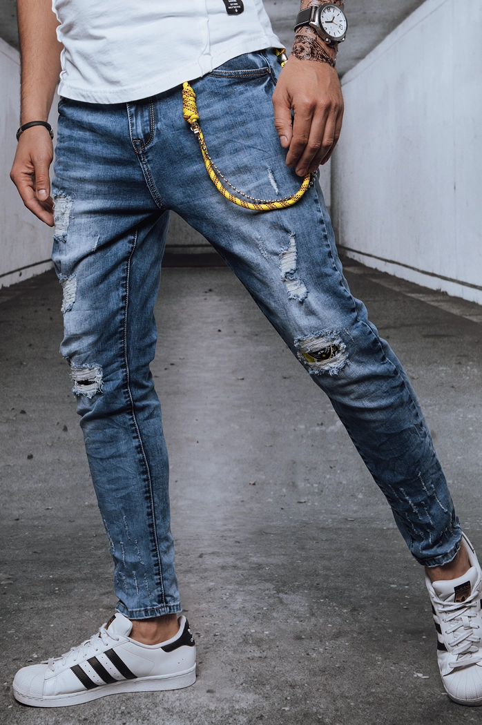 Spodnie męskie jeansowe niebieskie Dstreet UX3717