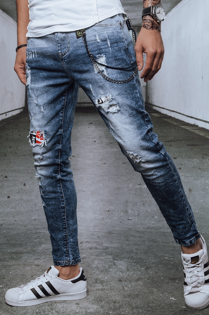 Spodnie męskie jeansowe niebieskie Dstreet UX3721