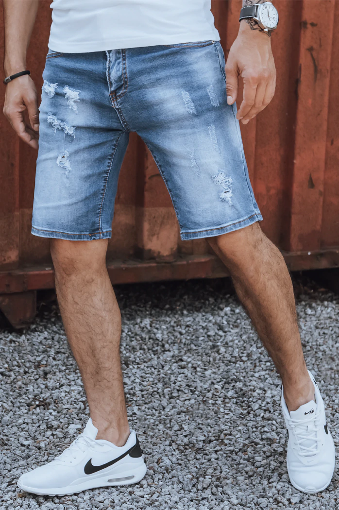 Spodenki męskie jeansowe niebieskie Dstreet SX2154