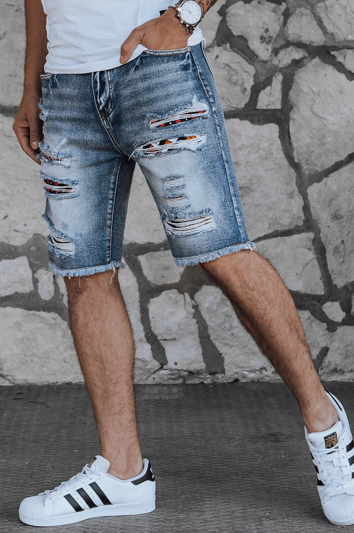 Spodenki męskie jeansowe niebieskie Dstreet SX2163